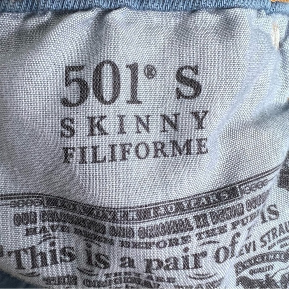 Levi's 501 Denim Cut off Jean Shorts Raw Hem Button Fly Size 26 - Picture 14 of 14